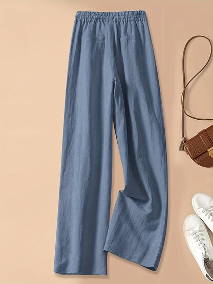 High-Waist Linen Pants – Lightweight, Breathable