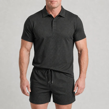 Capri Set – Men’s Ultra Comfortable Shorts and Polo Shirt