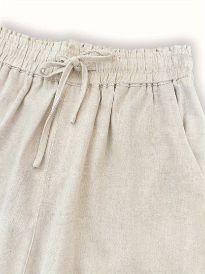 High-Waist Linen Pants – Lightweight, Breathable