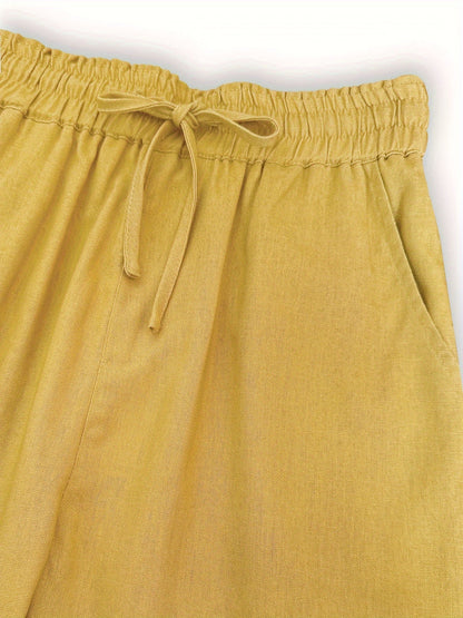High-Waist Linen Pants – Lightweight, Breathable