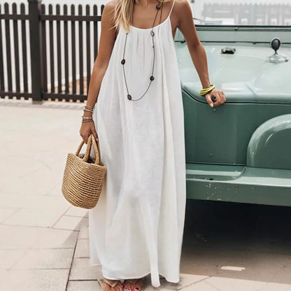 Tie-Strap Backless Maxi Dress